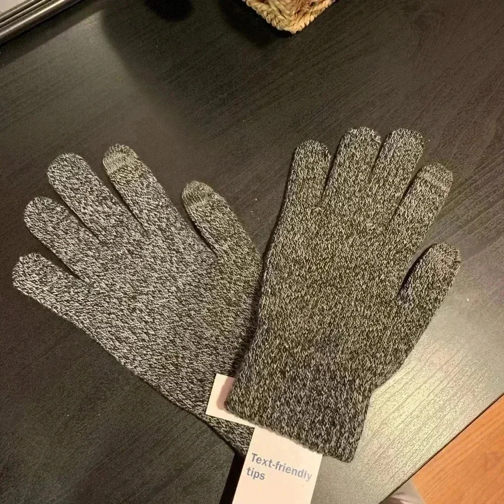 Gray Gloves Text Friendly NWT